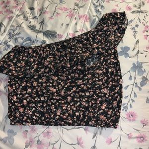 One Sholder Sleeve Tank Top